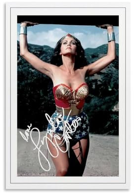 LYNDA CARTER Actor SIGNED Poster Dekorative Malerei Leinwand Wandkunst Wohnzimmer Poster Schlafzimmer Malerei,Wandkunst Bilddruck Moderne Familienzimmer Dekor 16x24inch(40x60cm)