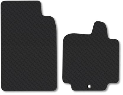 Smart Fortwo (2007-2014) 5mm Rubber Car Mats | Heavy Duty Rubber Tailored Fit Floor Mats Full Coverage Durable Waterproof Accessories Easy Clean Anti Slip Made in the UK