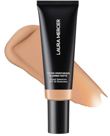 Laura Mercier Tinted Moisturizer Blurred Matte with SPF 30: 24HR+ Shine Control and Blurring, Long Lasting, Sheer to Light, Buildable Coverage, Blurs the Look of Pores, Skin Tint, 3N Sand