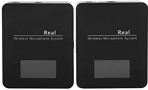 Qukaim UHF 36 Channel Wirel Lavalier Microphone, 1 Transmitter and 1 Receiver, Compatible with Digital SLR Camera and Phone, Portable Design