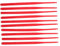 ibasenice 10 Pièces Pôle de diabole en Plastique bâtons de Diabolo Professionnels Remplacement du de Jonglerie Pièces de Rechange pour Baguettes Diabolo Fibre Chimique Rouge