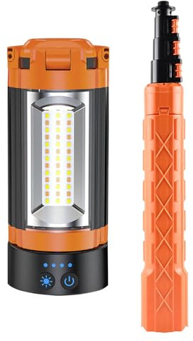 Telescoping Camping Light - LED Tripod Lantern - 10000mAh Dimmable Flashlight Magnetic Work Lamp Tripod Worklights with Stand for Field Emergencies