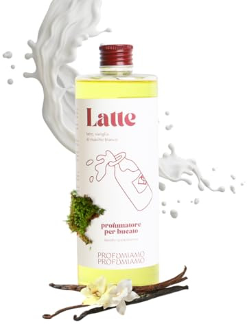 Profumiamo Profumo per Bucato LATTE - Profuma Bucato per Lavatrice e Asciugatrice (100 ml.)
