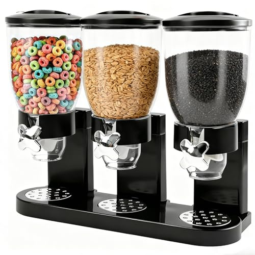 Bcuuozeeing Cereal Dispenser 2L 3er Pack Müslispender für die Organisation des Küchenvorratsraums Ideal für Müsli, Trockenlebensmittel, Süßigkeiten, Reis, Getreide, Kaffeebohnen