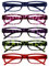 The Reading Glasses Company OPULIZE ACE Lesebrille für Damen und Herren - 5er-Pack - Schmaler Rechteckiger Rahmen - Komfort Federscharniere - Kratzfest - Blau Rosa Lila Grün Schildpatt Rot +3.00