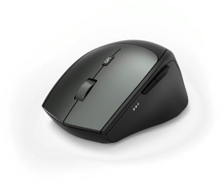 Hama, MW-600 Funk-Maus mit USB-C und USB-A (PC Maus kabellos mit 6 Tasten, leise, optische Maus mit 1000/1500/2000/2400 dpi), Multi Device Mouse schwarz