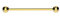 Industrial Gerüst-Piercing Barbell Ohr Piercing Stab 316L Chirurgenstahl Gold mit Kugeln, Edelstahl