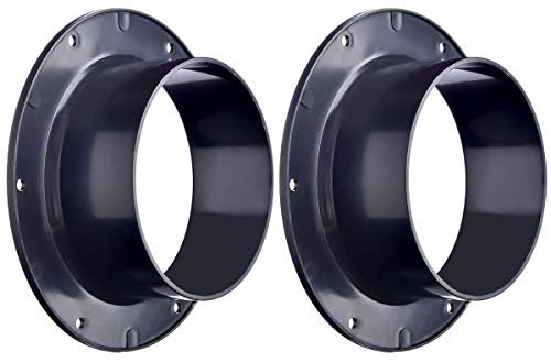 Abuff 4 Duct Connector, Plastic Straight Pipe Flange for Heating Cooling Ventilation System(100mm)