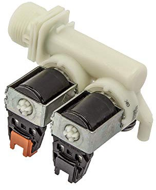 MIRTUX Kit 1 Electroválvula 2 Vias de Entrada Compatible con Fagor, Edesa Diestrich, Mastercook - Electroválvula Entrada de 220V para Lavadoras - Recambio de Electroválvula para Fagor de Calidad