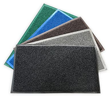 Suelosport Felpudo Entrada casa de rizos 40 x 70 cm, Felpudo de rizos, Alfombrilla de Goma, Alfombrilla limpiabarros, Felpudo rizos Vinilo (40 x 70 cm, Negro)