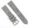 ZXF Uhrenarmband Handgemachte Uhrenband 18mm 20mm 22mm 24mm Vintage Lederband Ersatz Tan Beige Für Männer und Frauen Uhren (Band Color : Gray no Side Wire, Band Width : 20mm)