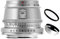 TTArtisan Objectif fixe 35 mm F1.4 APS-C avec grande ouverture pour appareil photo Sony E Argenté
