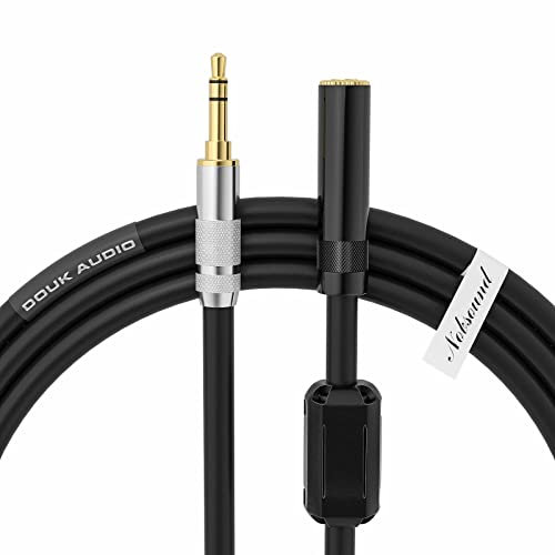 Douk - Cable de extensión de audio de 3,5 mm macho a hembra (1 m y 3,3 pies)