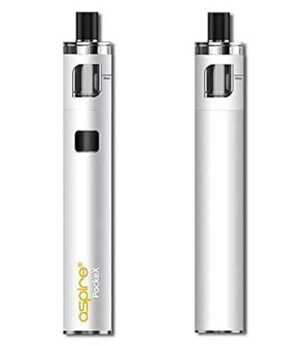 Aspire PockeX AIO All in One Kit 1500 Bulit-in Battery 2mL (White) Perfect Portable and Professional Aspire Vape E Cigarette Starter Kit No Nicotine TPD Version