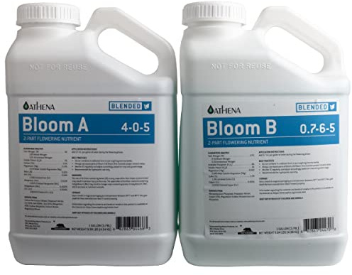 Athena AG Blended Line Bloom A&B 3.78 Litre Hydroponics Fertilizer Bloom Flowering Base Feed