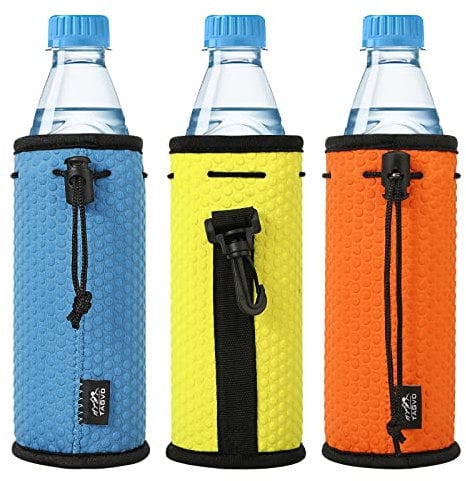 TAGVO Can Cooler Sleeves 3 Pack, Insulators Sleeves Standard Can Covers16 17 18 OZ, Neoprene with Fabric Lanyard, Beer Bottle Sleeves Coolers Holder, Non-slip Neoprene Can Coolier Sleeves