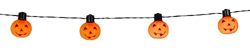 Boland - LED Lichterkette Kürbis | Länge 175 cm, LED Beleuchtung für Halloween, Party, Dekoration und Geburtstag