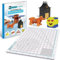 3Dmate Starter – Transparente 3D-Stiftmatte 23 x 18 cm mit kompatiblem Schablonenbuch – Flexibles beidseitig hitzebeständiges Silikon – 3D-Stiftzubehör – Vorlagen für Kinder …