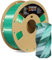 OVERTURE Dual Color Silk PLA Filament 1.75mm, 1kg 3D Drucker Filament Seide PLA, Maßgenauigkeit +/- 0.03 mm(Seide Grün-Silber)