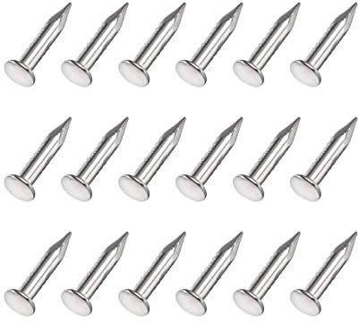 METALLIXITY Pequeños Clavos (1,7x9mm) 200uds, Carbono Acero Pequeños Herraje Clavos - para Casa Carpintería, Plateado Tono
