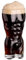 Verre à Vin Transparent Sexy pour le Corps Humain, Chope à Bière au Design Simple en Forme de Corps, Tasse à Boisson en Verre en Forme de Corps Drôle de Femme et D'homme Coupes à(homme moyen)