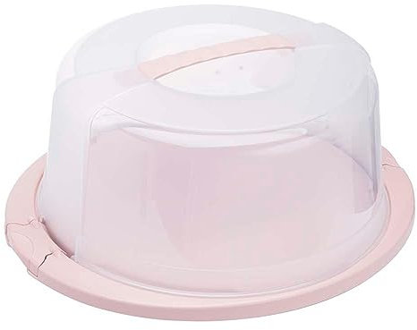 keeeper Boîte de Transport de Gâteau Rond avec Couvercle, Poignée ergonomique, Transport facile des gâteaux, Ricardo, Nordic Pink (Rose), 33,5 x 38 x 17