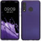 kwmobile Case kompatibel mit Huawei P30 Lite Hülle - Schutzhülle aus Silikon metallisch schimmernd - Handyhülle Metallic Blauviolett