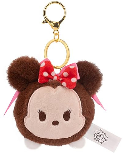 Disney Porte-clés miroir en peluche Tsum Tsum, personnage de poupée, minnie mouse, Medium