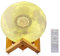 TAOZHUGONG Quran Mondlampe Bluetooth, Quran Smart Touch Mondlichter, 3D LED Nachtlampe, 16 Farben Mondlicht Nachtlicht, Koran Lautsprecher Player, Fernbedienung Kleine Mondlampe (A)