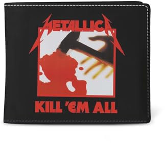 Rocksax Unisex Metallica Wallet-Kill Em All 1 Reisezubehör-Reisebrieftasche, Schwarz