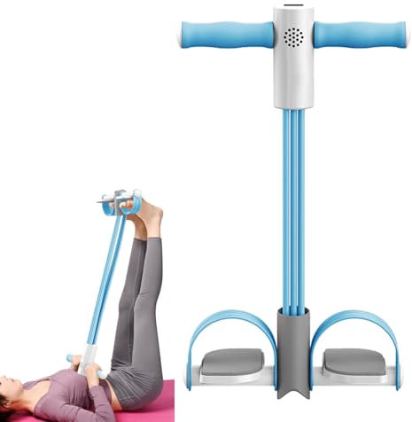 -Puller-Widerstandsband, Spannseil - Smart 6-Tubes Puller Krafttrainingsgerät - Puller-Krafttraining, Sit-Up- und Spannseil-Fitnessgerät, bequemes Übungsband für das