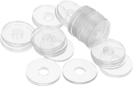 FUNOMOCYA 50piezas Arandelas Transparentes De Vinilo Para Manijas De Ducha Junta De Reemplazo Antideslizante Compatible Para Reparaciones y Sustituciones