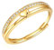 RANKEEF Ringe Gold Damen S925 Sterlingsilber Goldring Verlobungsring Damen 14K Vergoldeter Daumenring Verstellbarer Ring Mit Zirkonia Damenring Wasserfest Gold Ringe Frauen