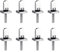 UQTUKO Surfbrett Finnen Schrauben, 8 Stück M4 Surfboard Finnen Schraube 316 Edelstahl mit O-Ringen Surfboard Universal Longboard Schraube Sup Finne für Single Finne, Paddleboard