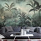 Papel Pintado Pared Selva Retro Fotomurales 3D Tv Fondo Pared Moderno Dormitorio Murales, 300x210cm - 6 partes Fotografía, Selva Tropical