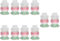 Amosfun 10 Sätze kleine Öllampe Öldiffusor Teelichter Kerzen Kerzenhalter Soja Buddha teelichthalter Buddha-Opferlampe Gelbe Butterlampe flüssige Lampe Winddichte Öllampe Keramik