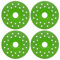 4Pcs Diamond Chamfered Saw Blades Rock Slab Grinding Disc for Angle Grinders Ceramic Discos Para Cortar Grinding Cutting Piece 1mm for Tile Marble Glass Granite Ultra-Thin Saw Bladewheel