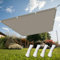 Voile D Ombrage Abri de Jardin 160 x 500 cm Anti UV Contre Le Vent Serres Filet Coupe-Vent avec Cordons Rideau de Soleil pour Patio Jardin Terrasse Extérieur, Taupe