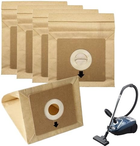 5PCS Strong Paper Vacuum Cleaner Bags for Bush vacuum Cleaner Bags, Same with Bush Hoover Bags and Compatible with Busd Model for VCB35B15C1J7W-70 VYTRONIX RBC02 BC-402, BC-501 Argos Value VC-401