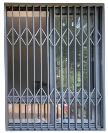 XPLKQXE Rejas Seguridad Ventanas Prevenir Robos, Rejas Seguridad Aleación Aluminio Niños, Valla Retráctil Corrediza Ventanas, para El Hogar Y Mascotas(50x50cm)