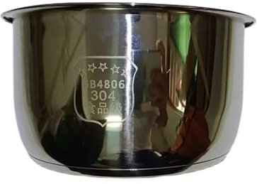 FGJDERYH Rice Cooker Inner Pot, Compatible For Zojirushi B257, NS-WAQ, NS-TGQ, NS-WXQ10, NS-TGH, 304 Stainless Steel Rice Cooker Inner Bowl Replacement Pot, 5-Cup Uncoated & Dishwasher Safe