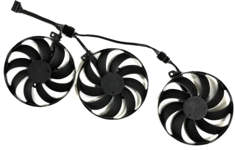LFGOZSD Ventilateur de Carte Graphique T129215BU pour ASUS ROG Strix RTX 3060 12G V2 (pour Les Jeux) et TUF Gaming 3070 Ti OC (3 pièces/Ensemble)