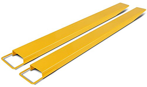 Happybuy 152cm Extensions Palette Rallonges Acier Fourche Transport de Charge Livraison Chantier Chariots élévateurs, Jaune