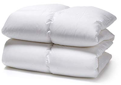 White Cloudz Aspen Daunendecke 240x220 cm Wärmeklasse 4 – Extra warme Bettdecke 100% Gänsedaunen - 1100g, qualitativ hochwertiger Bezug aus feinster Mako Baumwolle, besonders weich & flauschig