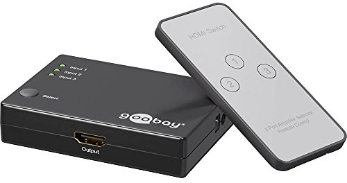 Goobay 58981 HDMI Umschaltbox, 3 Eingänge / 1 Ausgang