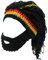 Xinqiao Herren Strick Bartmützen Reggae Haarstil Rasta Kopfbedeckung Beanie Lustige Mützen, Schwarz , Einheitsgröße