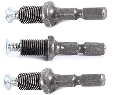 Adapter Sechskantschaft - Hex Bohrfutter Adapter Gewinde 3/8 -24UNF mit Schrauben for elektrische Bohrhammer, 3Pcs