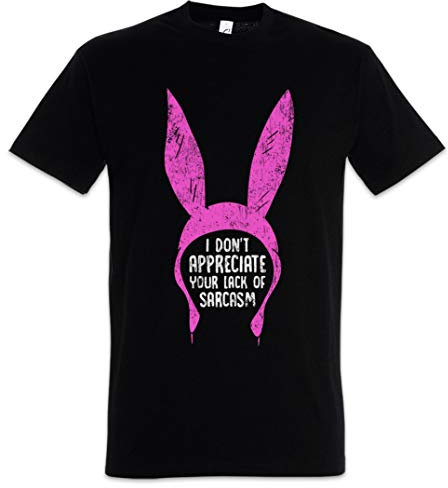 Urban Backwoods Lack of Sarcasm Herren T-Shirt Schwarz Größe 4XL