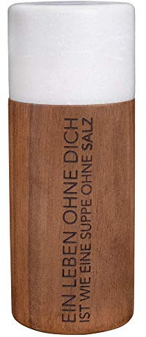 Räder 14798 - Dining - Marmor - Salzmühle - Marmor, Holz - Farbe: Natur, weiß - (ØxH) 6 x 15,5 cm