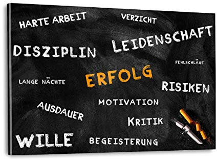 Hustling Sharks Motivationsbilder als XXL Wandbild Tafel des Erfolgs - Querformat (Acrylglasbild, 150 x 100 cm)